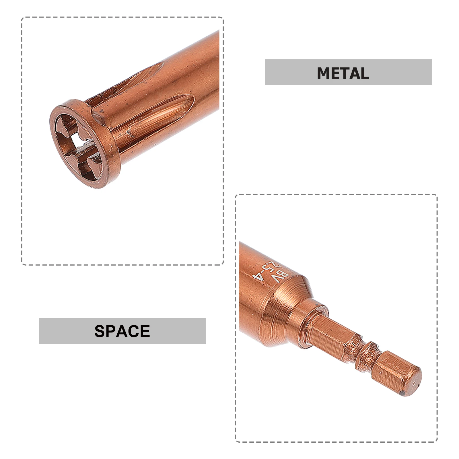 

2.5-4mm² Automatic Wire Twisting Tool Hexagonal Shank Connector for Electric Efficient Professional Grade Brown