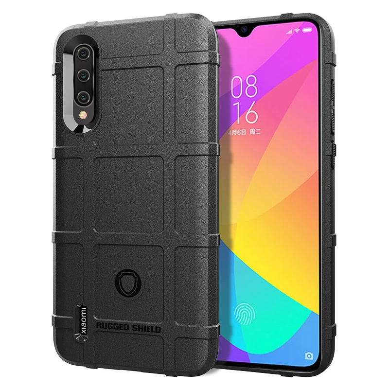 Armor Heavy Matte Soft Cover for Xiaomi 9 lite Mi 9 Lite Shockproof Shield Case for xiaomi Mi9 lite Anti Knock Silicone Cases