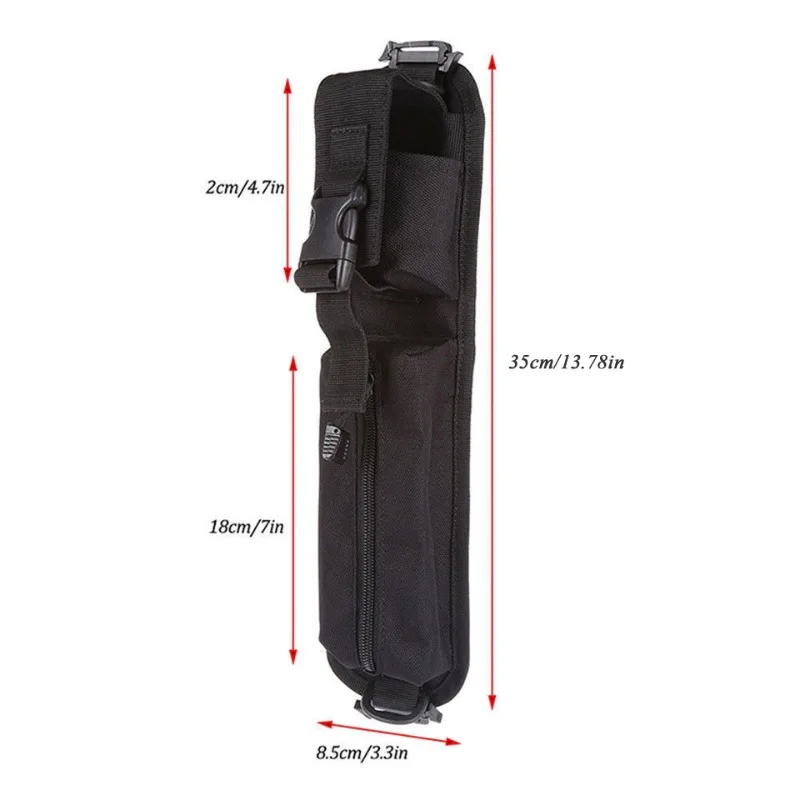 Tactical Shoulder Strap Pouch Backpack Accessory Bag MOLLE Flashlight Key Holder Outdoor Camping EDC Tool Sundries Carrier Pack