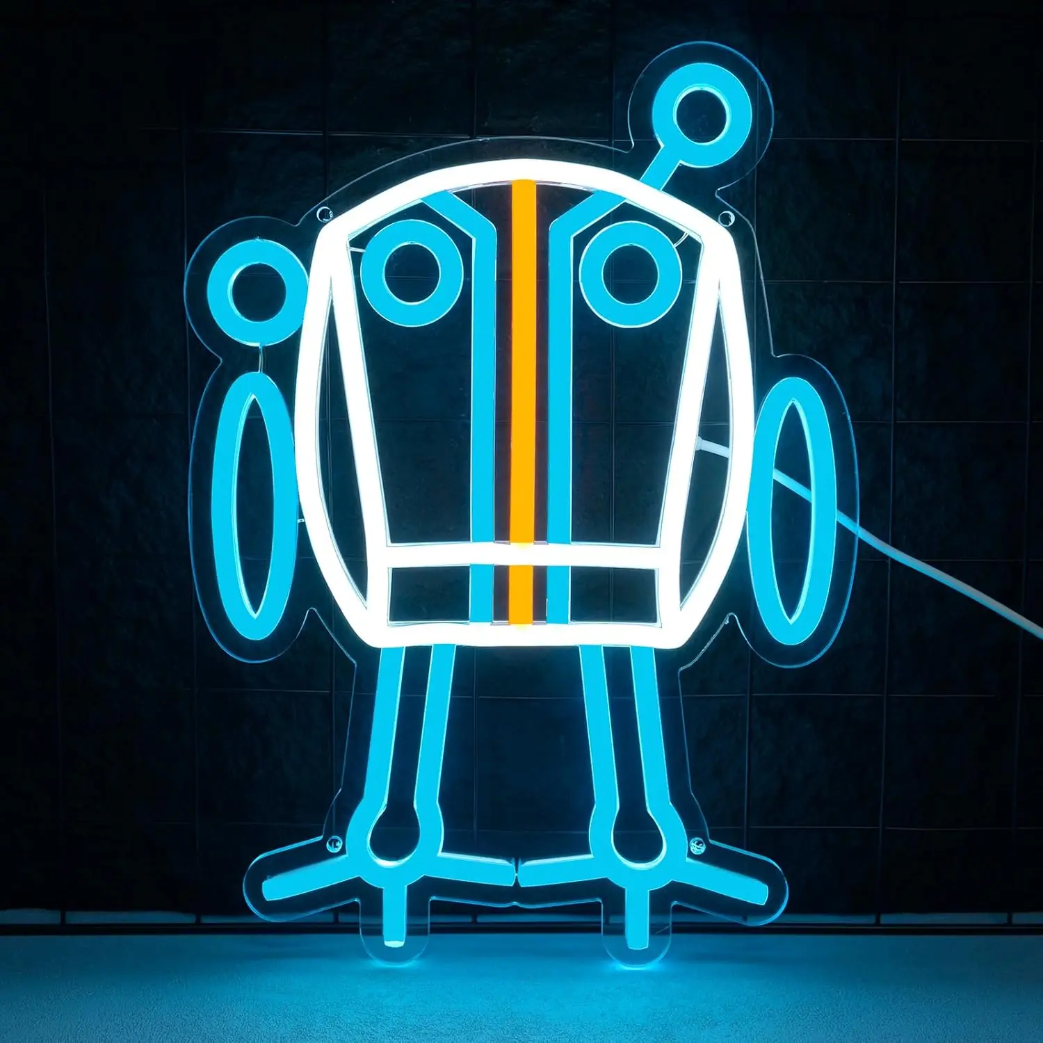 

Neon Wall Sign Dimmable Robot Neon Lights for Bedroom Man Cave Game Room Party Decor Aesthetics Draw Birthday Gifts for Boys