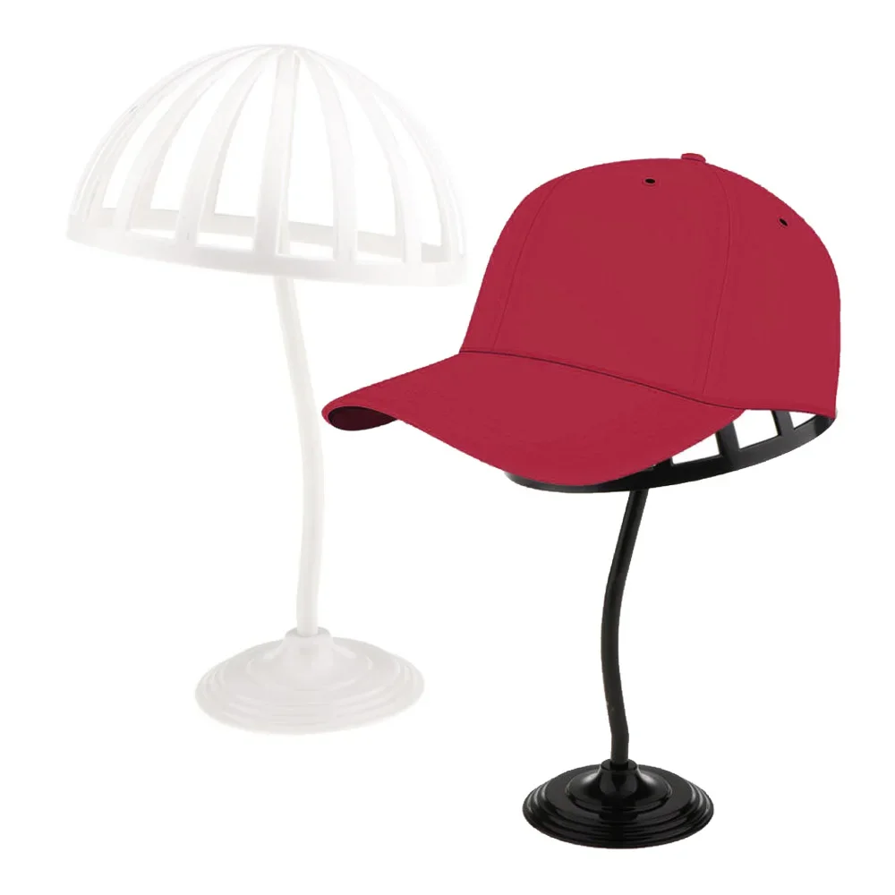 

2 Colors Displaying 30cm Showcase Freestanding Wigs Hat Hat Holder Cap Storage Dryer Plastic Stand Organizer Home Use 2019