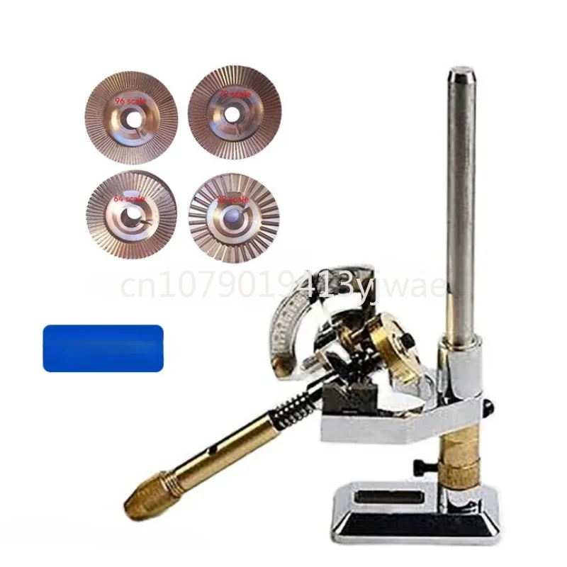 Lapidary Machine Gem Faceting Tool Gemstone Jade Flat Polishing Positioning Equipment Adjustable With Dops 96 72 64 32 Scale