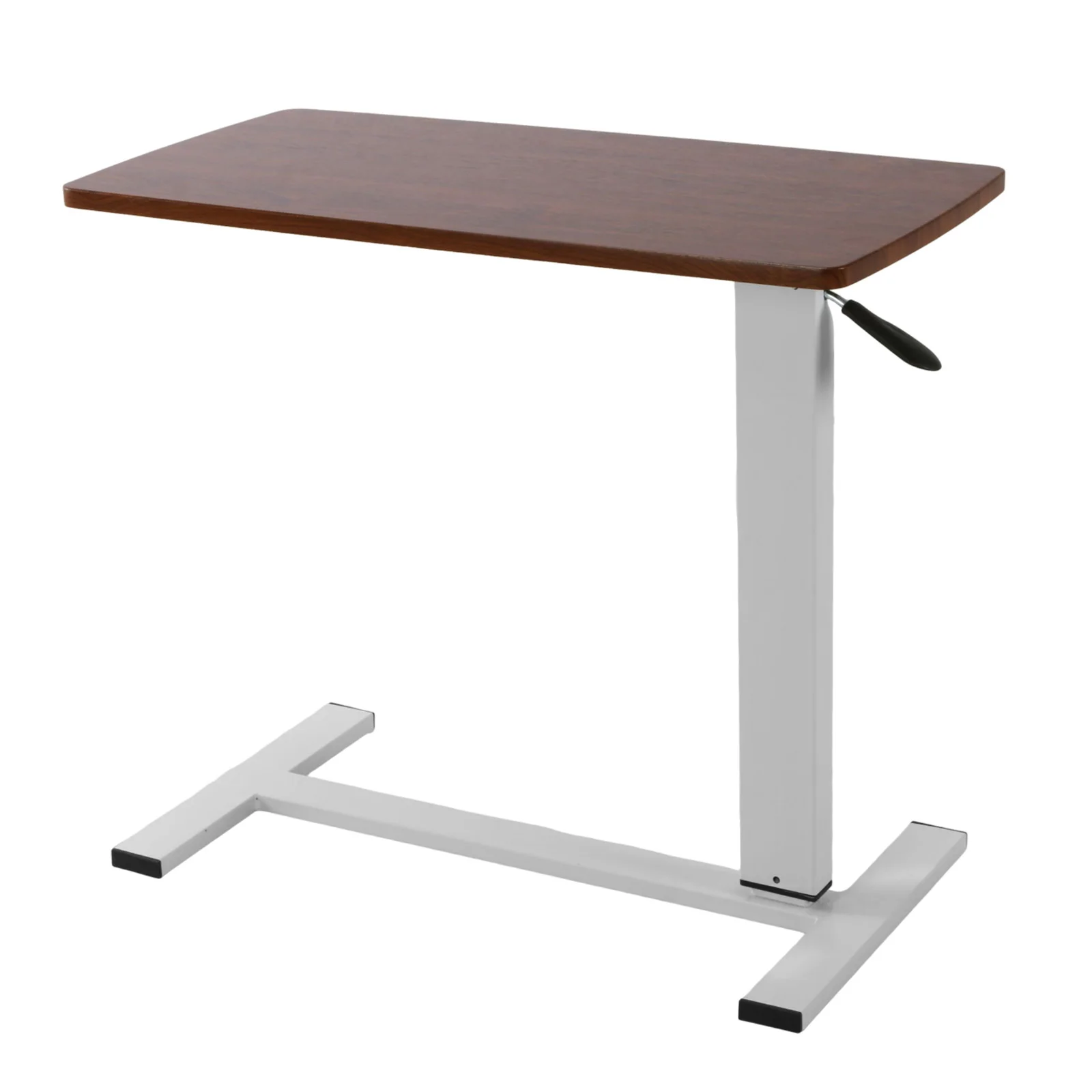 

Rolling Hospital Bed Table with Wheels Mobile Rolling Laptop Standing Desk 27.56-37.4in Adjustable Height for Hospital Home Use