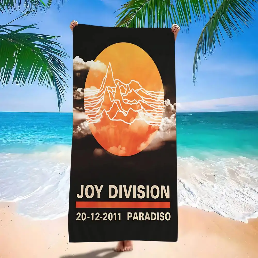 British Post Punk Band J-Joy D-Division Microfiber Blanket Drying Beach Towels Oversized Printing Super Absorbent Pool Towel