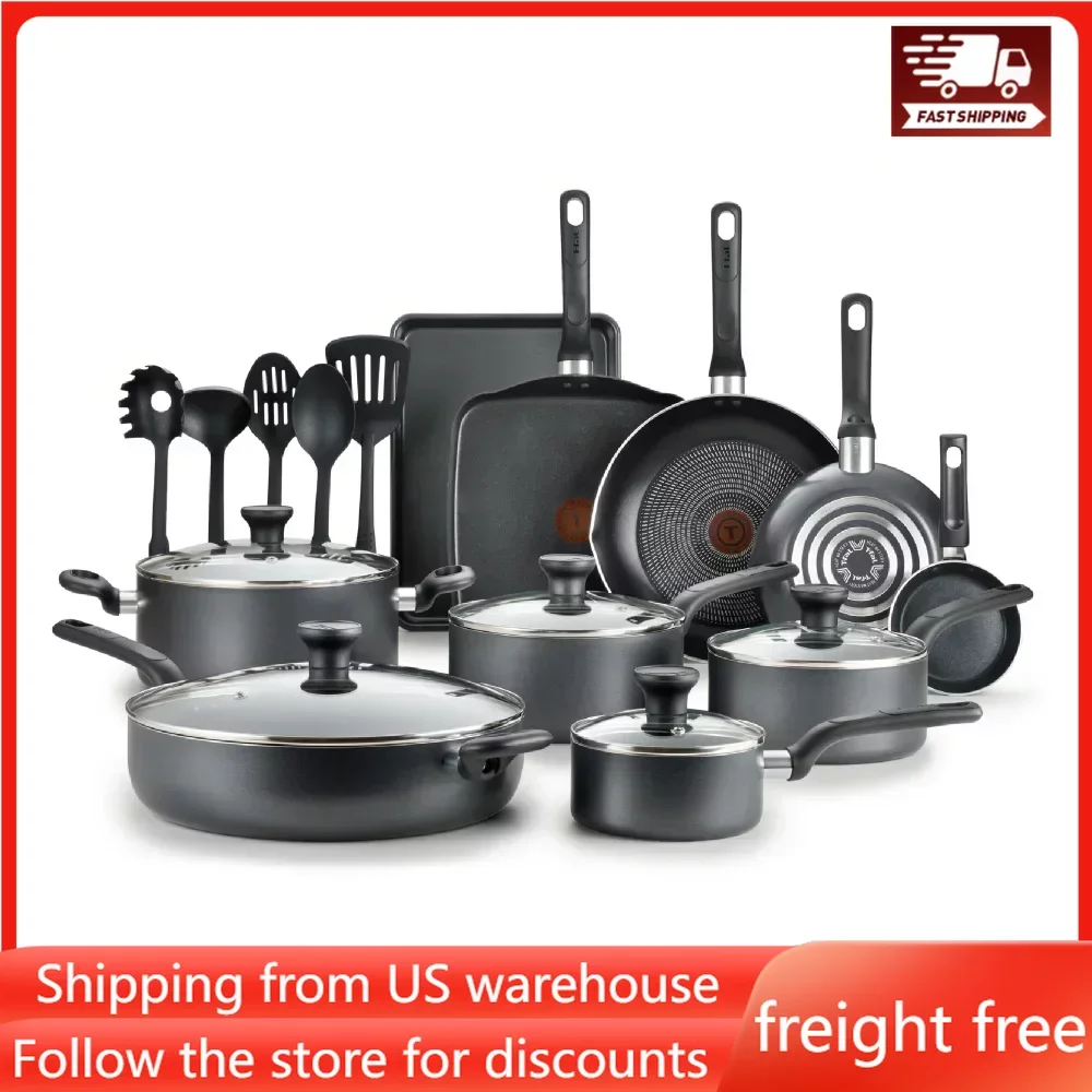 

Nonstick Cookware Nonstick Cookware Set for Kitchen Pots Offers Dishwasher Safe 20 Piece Set Free Shipping Non-stick Pan Cooking