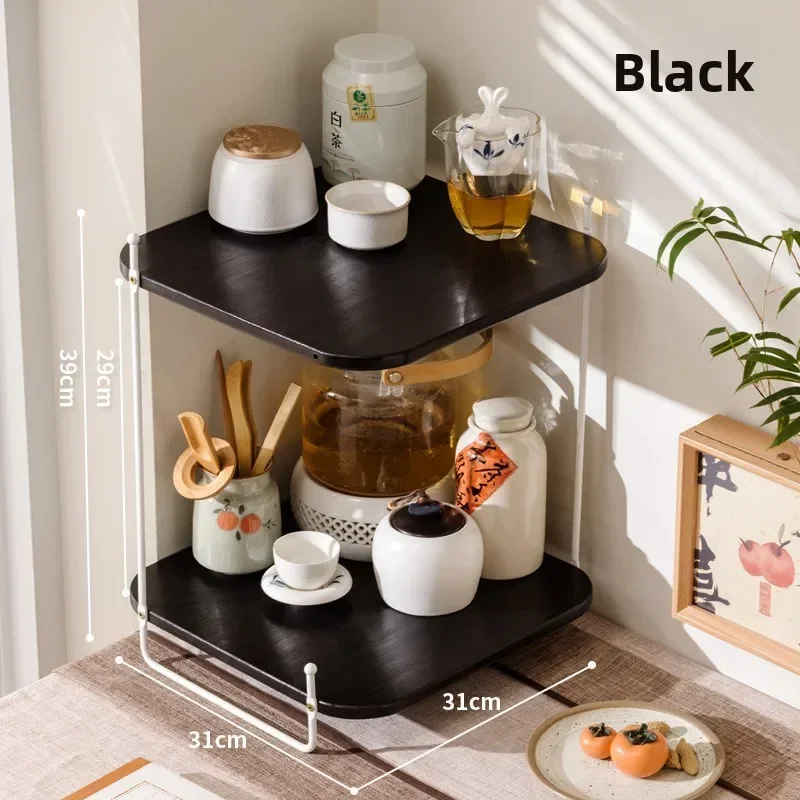 Modern Corner cup holder Corner cup storage rack Bar counter Mug tea cup placement rack Corner retro water cup holder