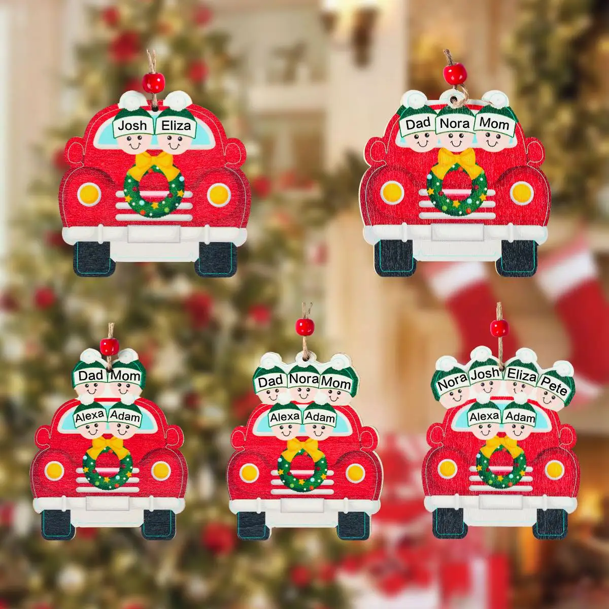 2023 Christmas Family Pendant Christmas Decorations for Home Navidad Christmas Tree Hanging Ornament Xmas Gift New Year 2024