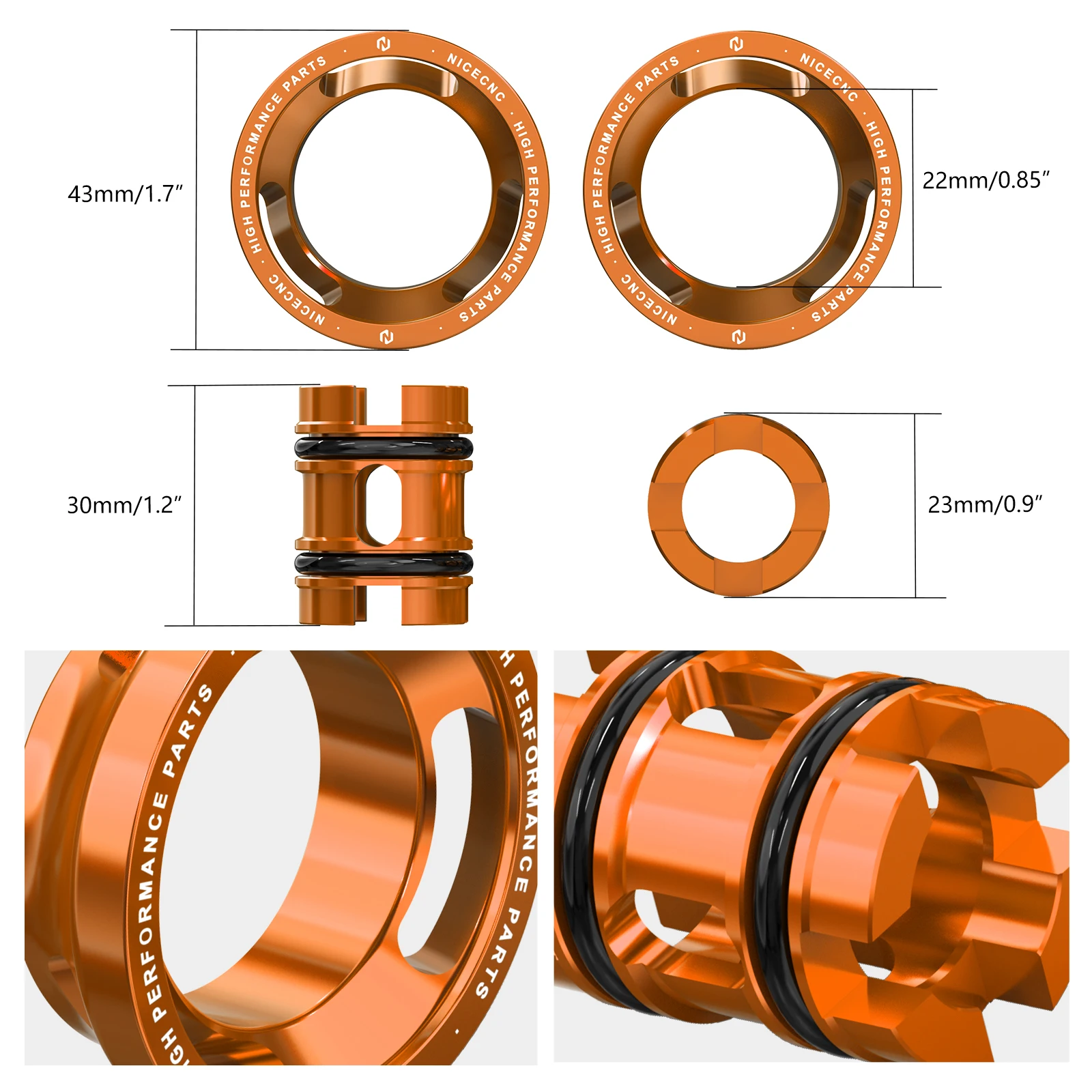 For KTM EXC 300 TPI EXC 250 EXCF 350 EXC 450 XCW 250 300 Six Days 2017-2023 XCF-W 350 500 2020-2023 30mm Front Fork Lowering Kit