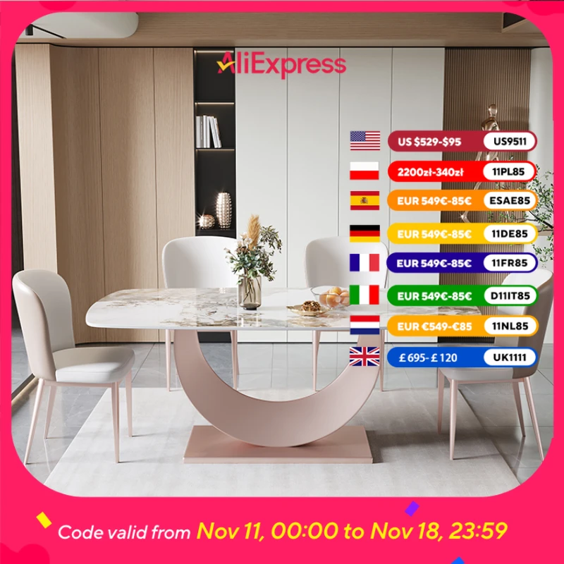 

Waterproof Party Dining Tables Design Restaurant Kitchen Living Room Dining Tables Modern House Tavoli Da Pranzo Furniture Home