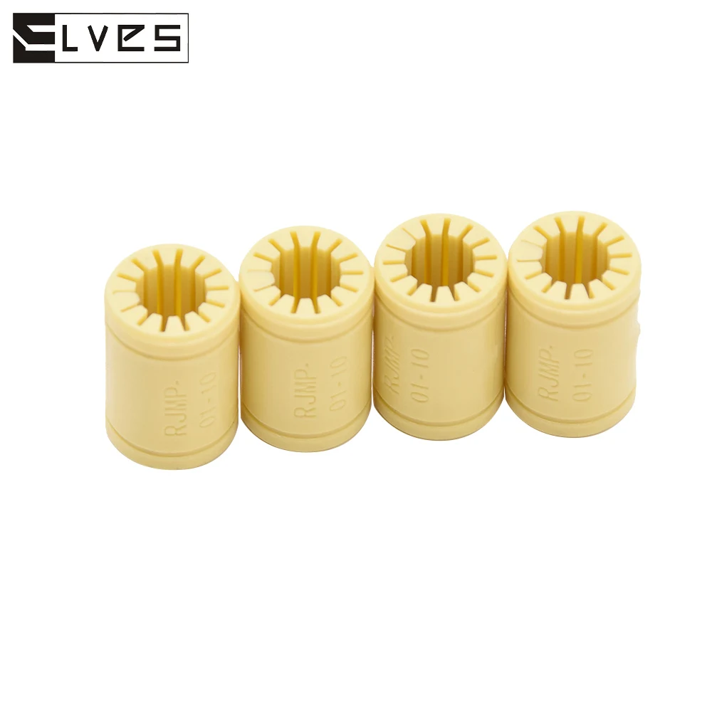 ELVES 1pcs 3D Printer Solid Plasticr Bearing ID 6/8/10/12mm shaft Igus Drylin RJMP-01-06 RJMP-01-08 RJMP-01-10 RJMP-01-12