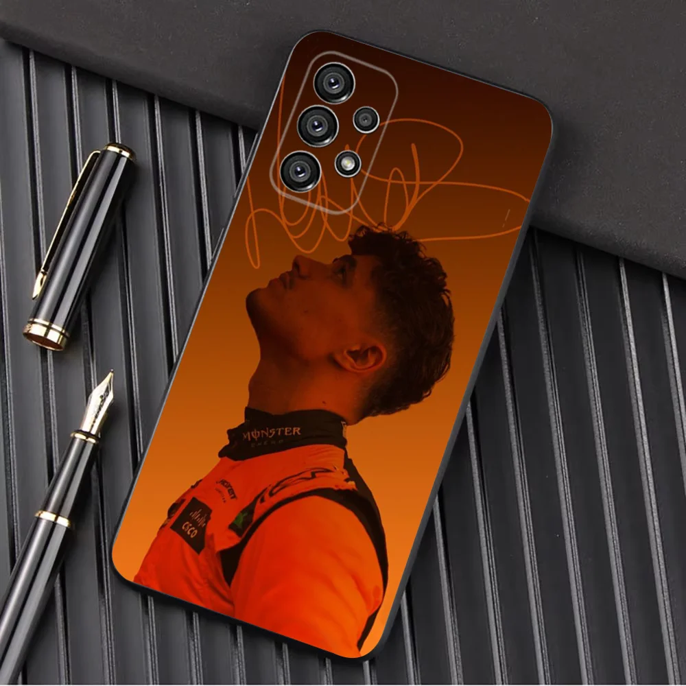 F1 Formula 1 L-Lando Norris Phone Case For Samsung Galaxy A13,A21s,A22,A31,A32,A52,A53,A71,A80,A91 Soft Black Shell