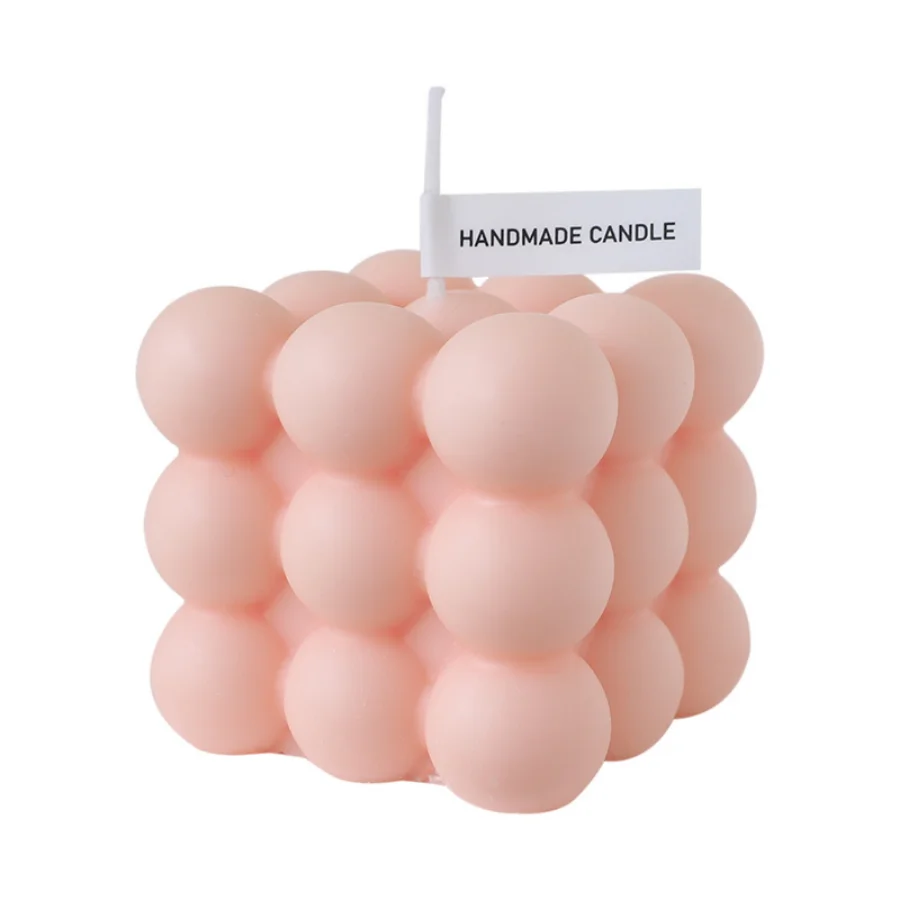1pc Creative Ball-Shaped Soy Wax Magic Cube Aromatherapy Candle, High-End Wedding Favor Gift, Handmade Decorative Object, Decora