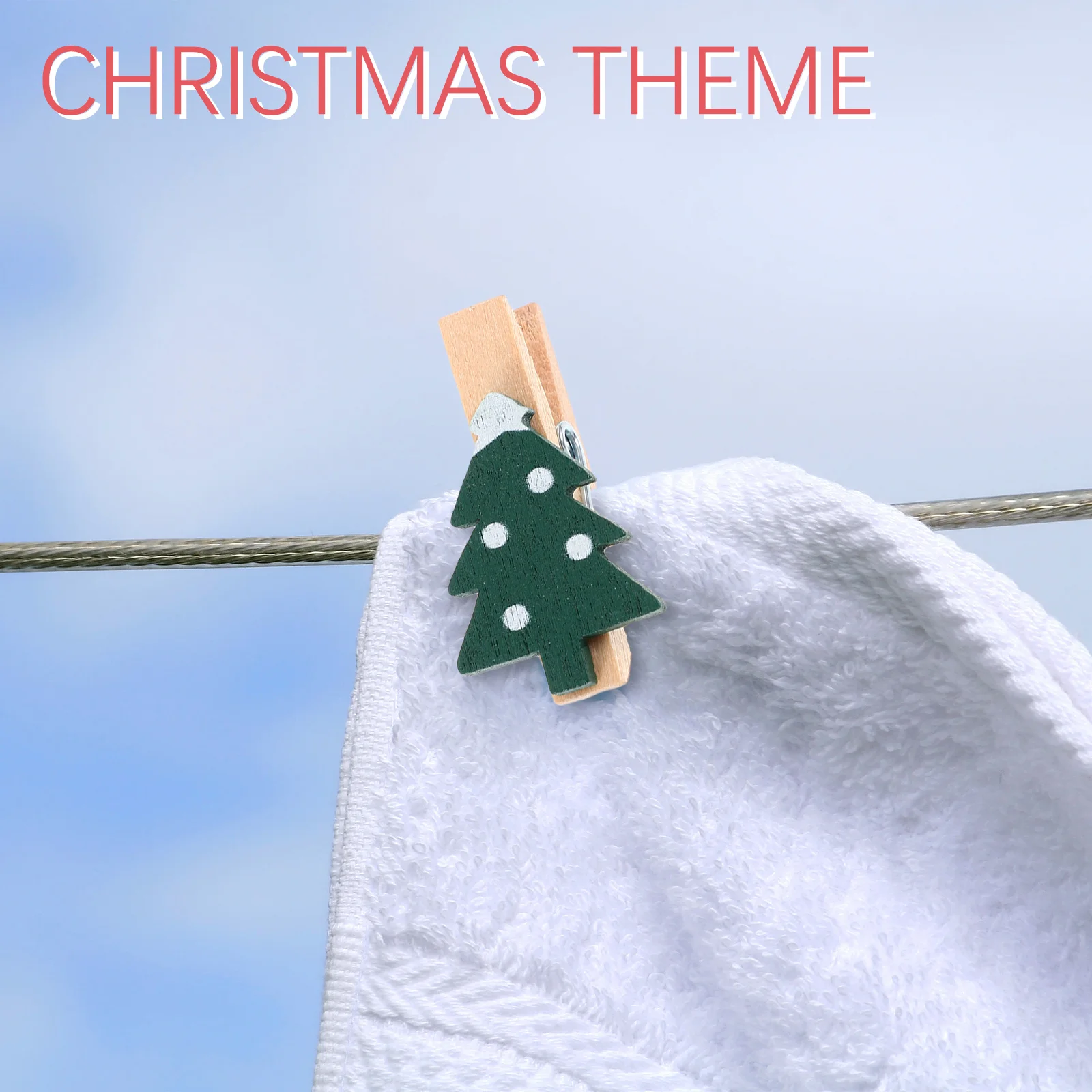 

125Pcs Mini Christmas Wood Clips Small Photo Clamps for Memo Artworks Window Door Decor Xmas Party Favors Supplies