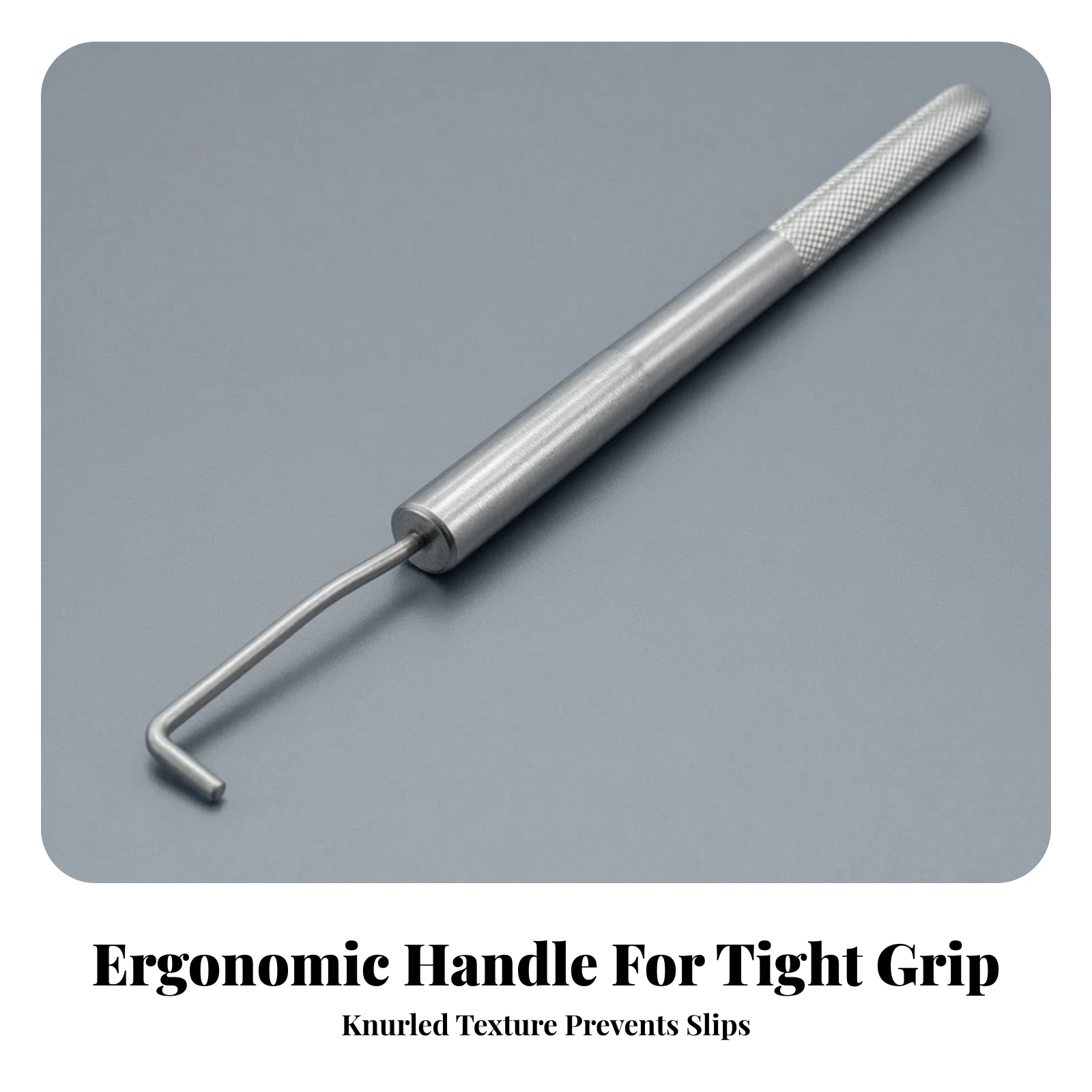 Metal Chain Tensioner Tool with Knurled Grip for Oil Pump Timing Service in Tight Engine Bay