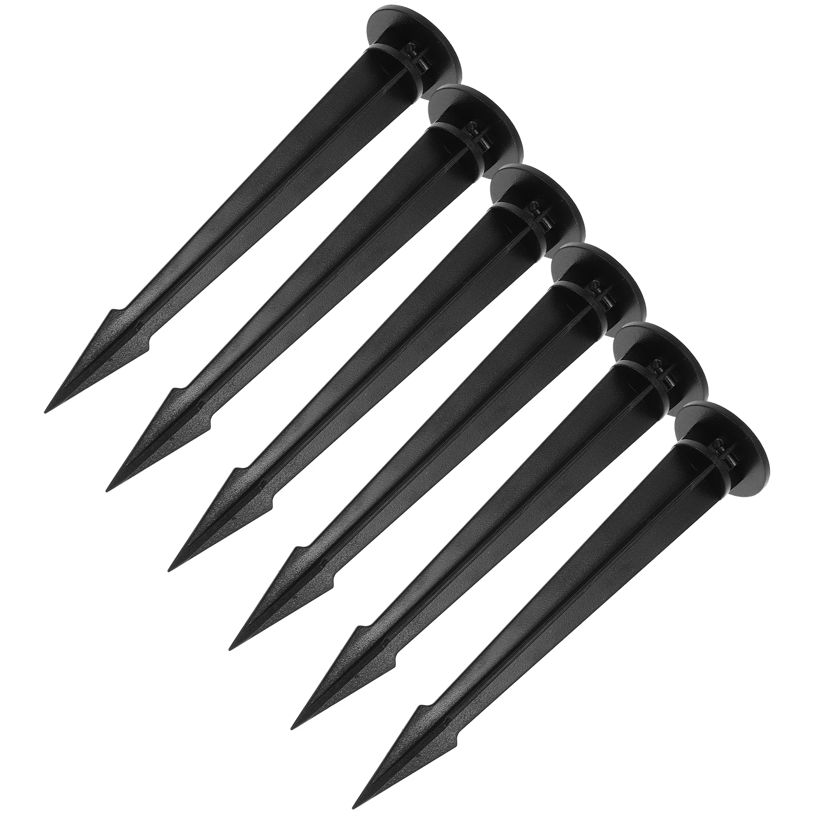 

6pcs Ground Luminous Lamp Stakes 35x160mm M5 Hole Plastic Path Spikes for Outdoor Garden Decorations Landscape Lighting