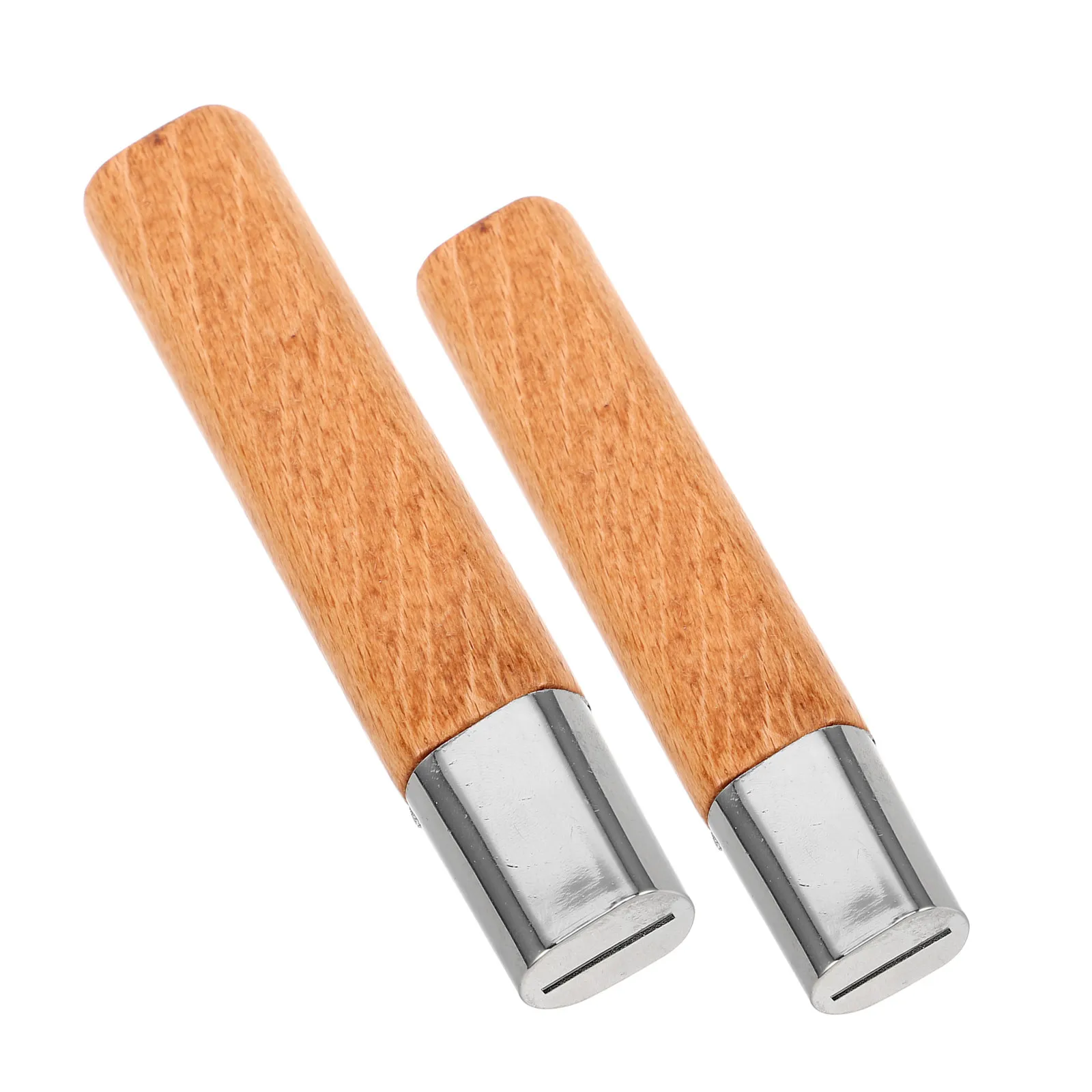 2Pcs Rosewood Kitchen Handle Replacement Ergonomic Cutter Grip Knife Handle Repair Parts for Slicing Chopping Wooden Knife Parts
