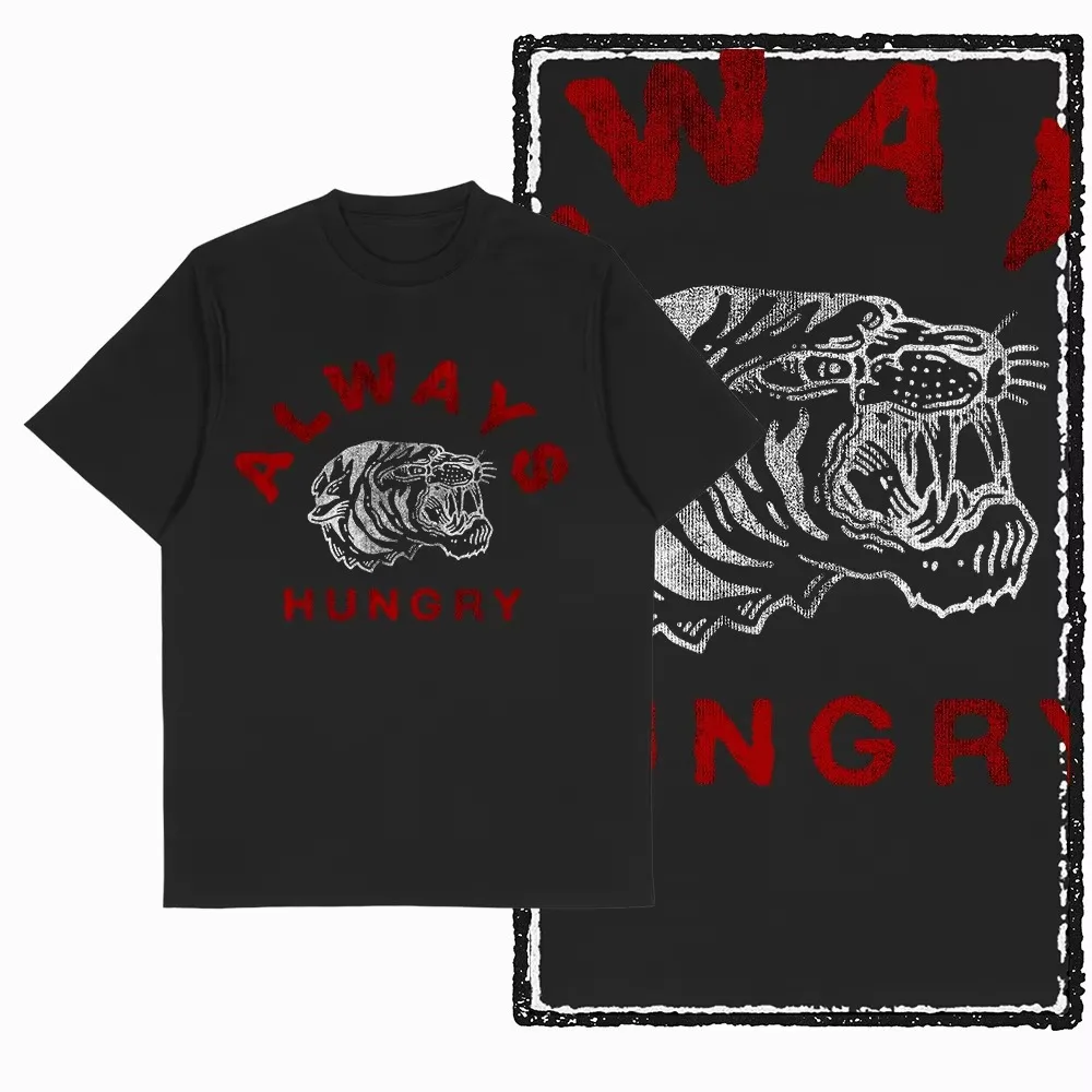 2026 Women Vintage Tiger Graphic T-shirt Alive And Free Slogan Print Casual Short Sleeve Crew Neck Tee