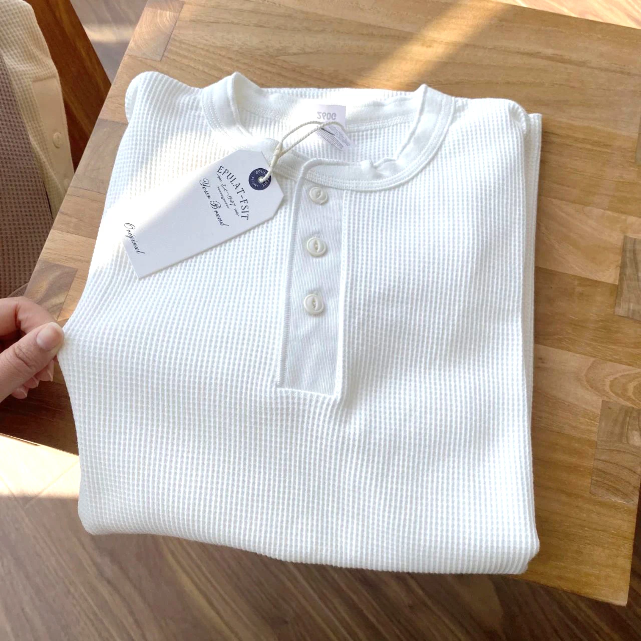 New Colorway Stylish Heavyweight 260g Henry Collar American Style Summer Retro Men's Short Sleeve T-Shirt Fashion Urban Stand...