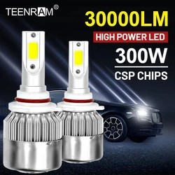 H4 LED Headlight Bulbs 30000LM H7 H1 H3 H11 H8 H9 9005 9006 HB3 HB4 CSP Chip Auto Headlamps 9004 9007 H13 880 Turbo Lamps 12V