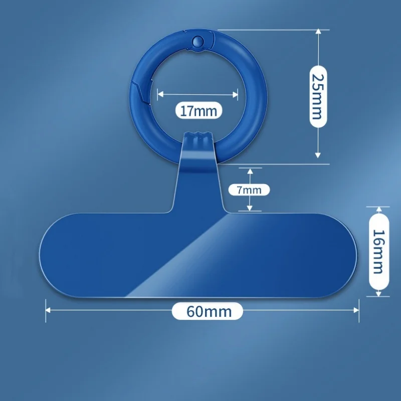 2Pcs Phone Tether Tab for iPhone, Cell Phone Lanyard Patch, Phone Strap Replacement Part for All Full Phone Cases