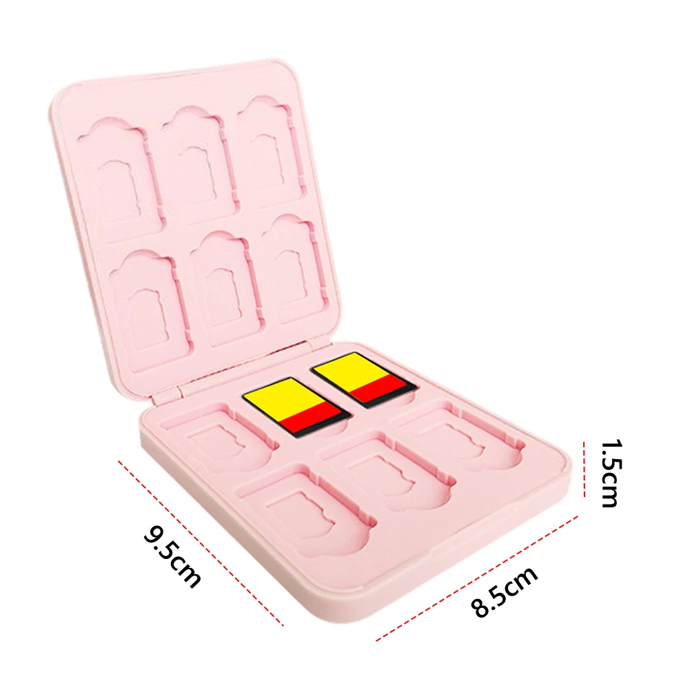 Ящик для хранения игровых карт для Switch 2/Lite/OLED, портативный держатель для карт, защитный чехол, твердый корпус с 12 слотами для игровых карт