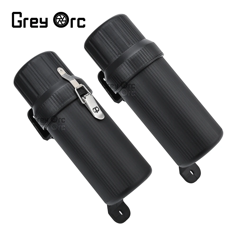 Off-Road Waterproof Tool Tube Gloves Raincoat For BMW Kawasaki Suzuki Ducati Water Bottle Storage Box Lock Universal Outdoors