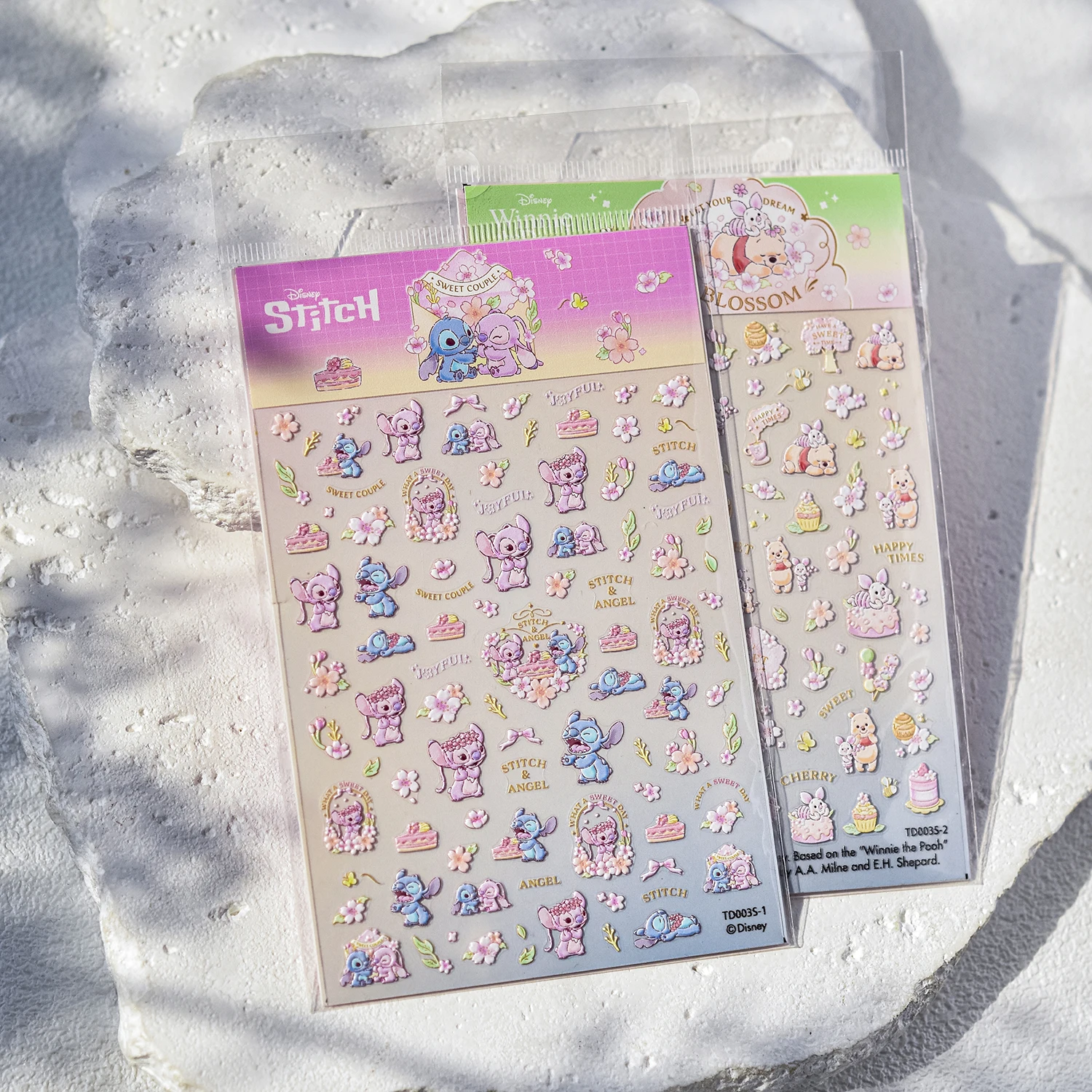 

Disney Cartoon Lilo & Stitch Nail Decal Nail Stickers Anime Disney Princess Mickey Mouse 5D Stickers Press on Nails