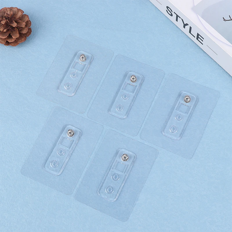 △ 5Pcs No-punch Screw Sticker Strong Non-marking Hangers Nail-free Hooks Sticky Hooks Load-bearing Screws No-punch Screw Sticker