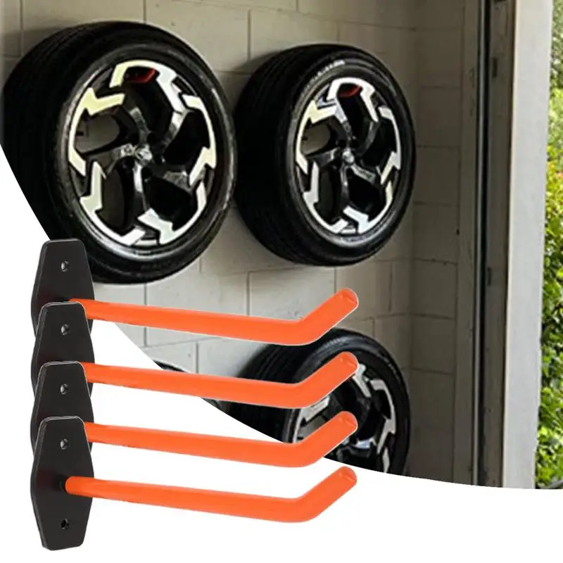 Tire Storage Rack Wheel Rack Ladder Hanger Garage Hooks Ladder Hooks Wall Mount Ladder Holder For Women Men Adults Business