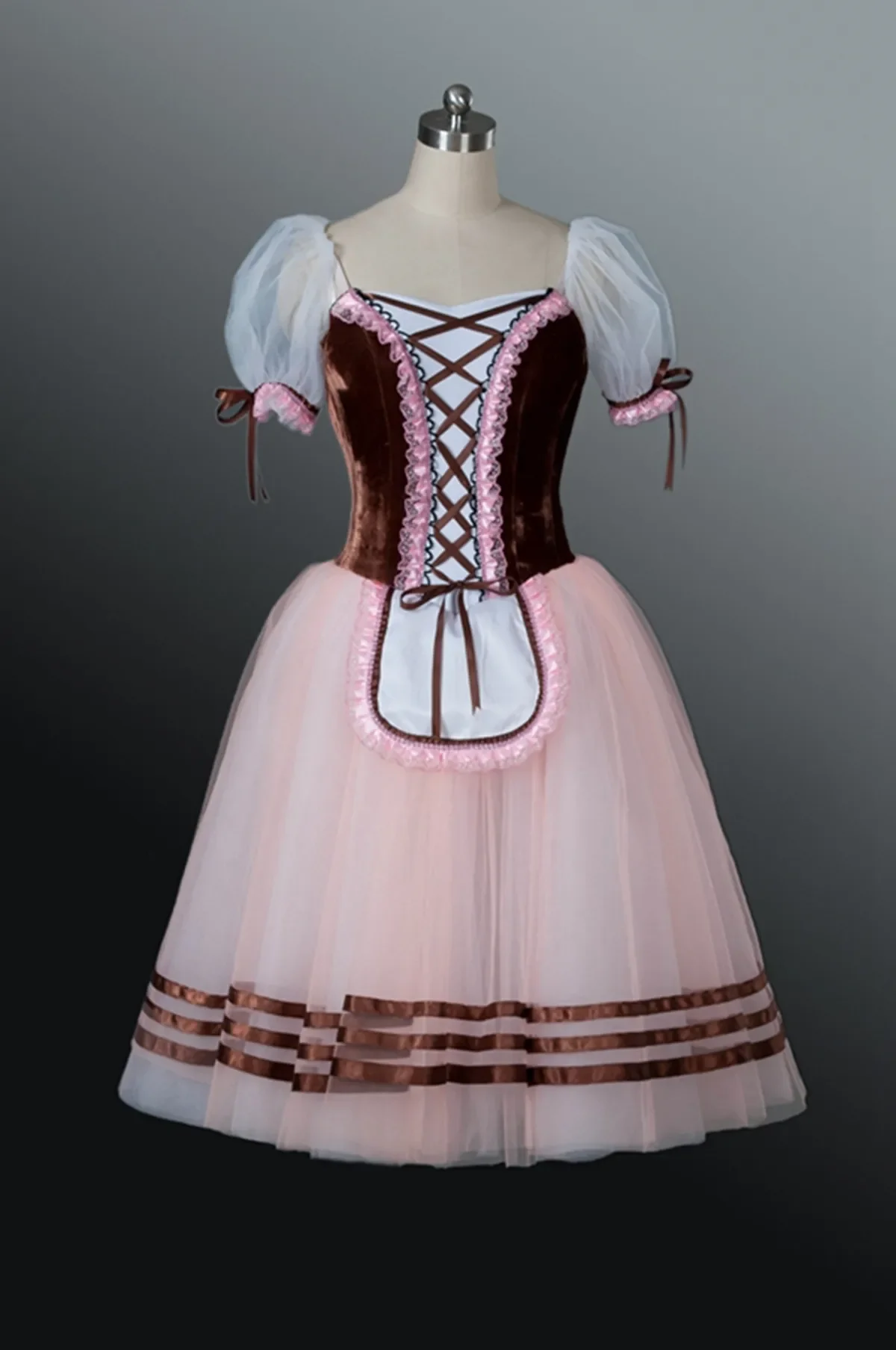 Robe de ballerine Tutu de danse de Ballet rouge Giselle pour filles et femmes, Costume de spectacle sur scène, robes Tutu longues de danse de Ballet