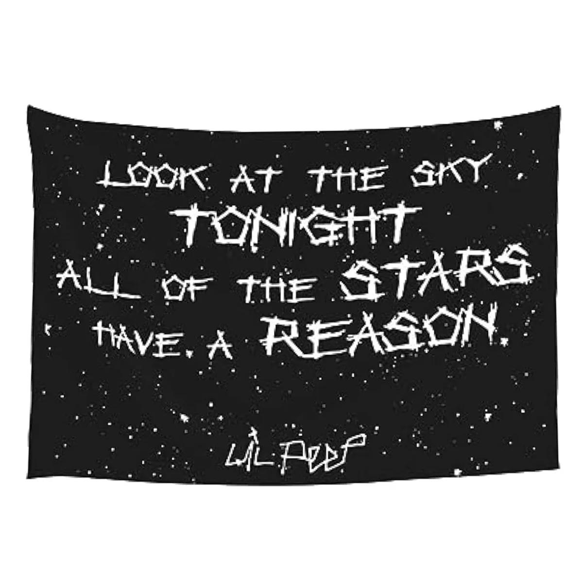 Lil Peep Rapper Love Wandteppich, Wandbehang, Flagge – Schlafzimmer, Klassenzimmer, dekoratives Banner, 180 x 120 cm, 70 x 47 Zoll – perfektes Kunstdekor-Geschenk