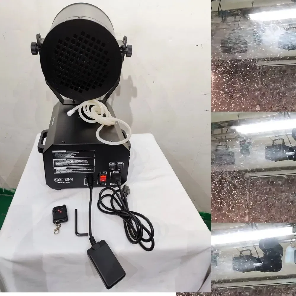 

Машина для изготовления снега Jacmui 1800 Вт, распылитель для коктейлей головы, снег для рождественских мероприятий, сценические эффекты