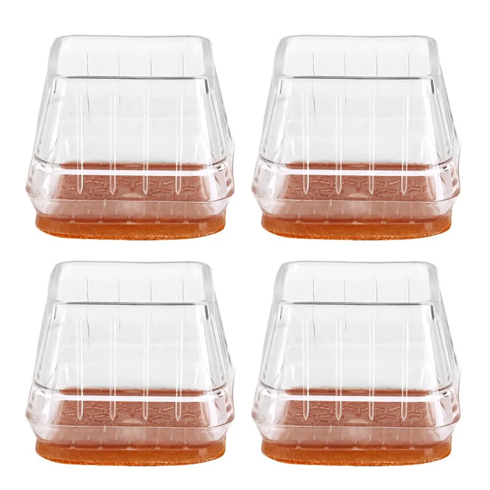 

4 шт., подарки, утолщенная защита для ног стула, защита от шума, противоскользящие силиконовые накладки для мебели, защита для пола, крышка для стула