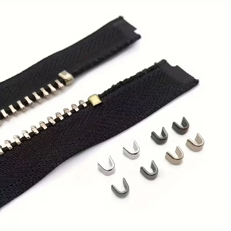 60pcs #5 U-Shape Zipper Sliders, Anti-Detachment Repair Kit for Bags & Clothing, Mixed Lengths DIY Fix