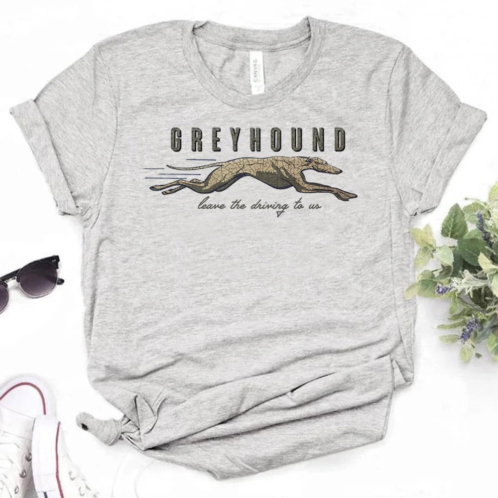 Greyhound t shirt women comic anime manga top girl graphic designer clothing