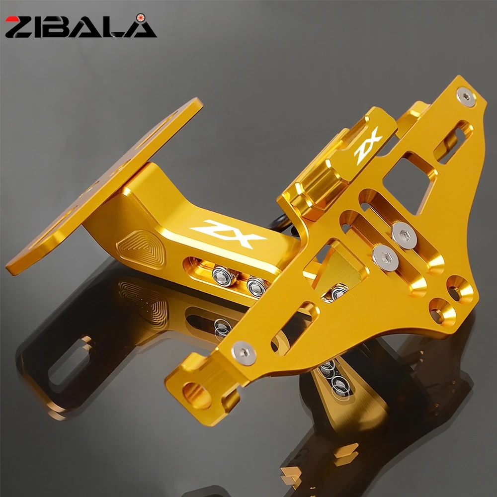 For Kawasaki ZX6R ZX11 ZX12R ZX14R ZX25R ZX636 ZX7R ZX9R Rear License Plate Holder Bracket Light Tail Tidy Fender Eliminator