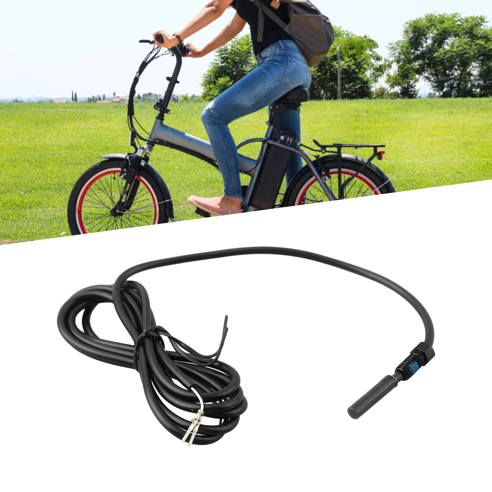 Customizable Brake Sensor With 2/3 Pin Plugs Magnetic Sensitivity 30-150cm Cable Length Electric Bike Safety Accessory