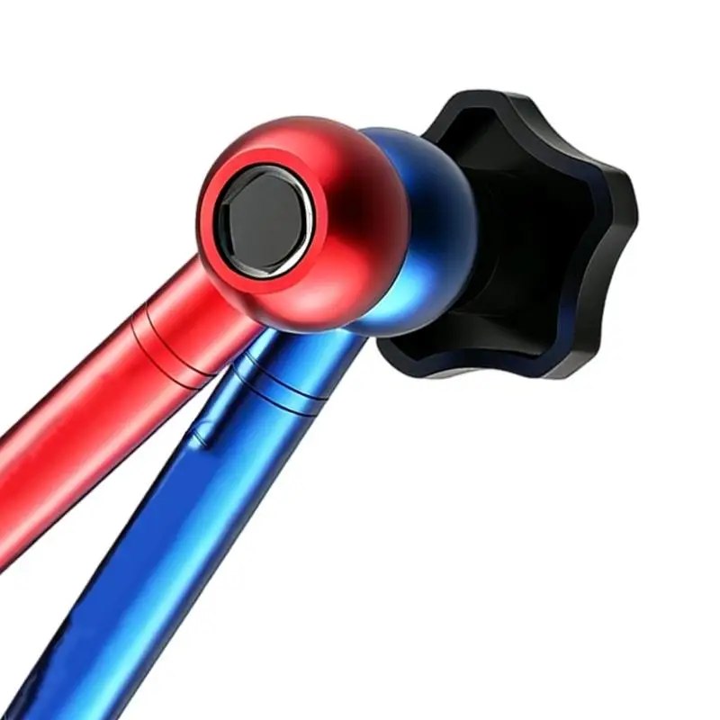 Articulating Recording Support with Desk Base, Flexible Arm Stand, and Threaded Top Point for Overhead Video Use D2RC