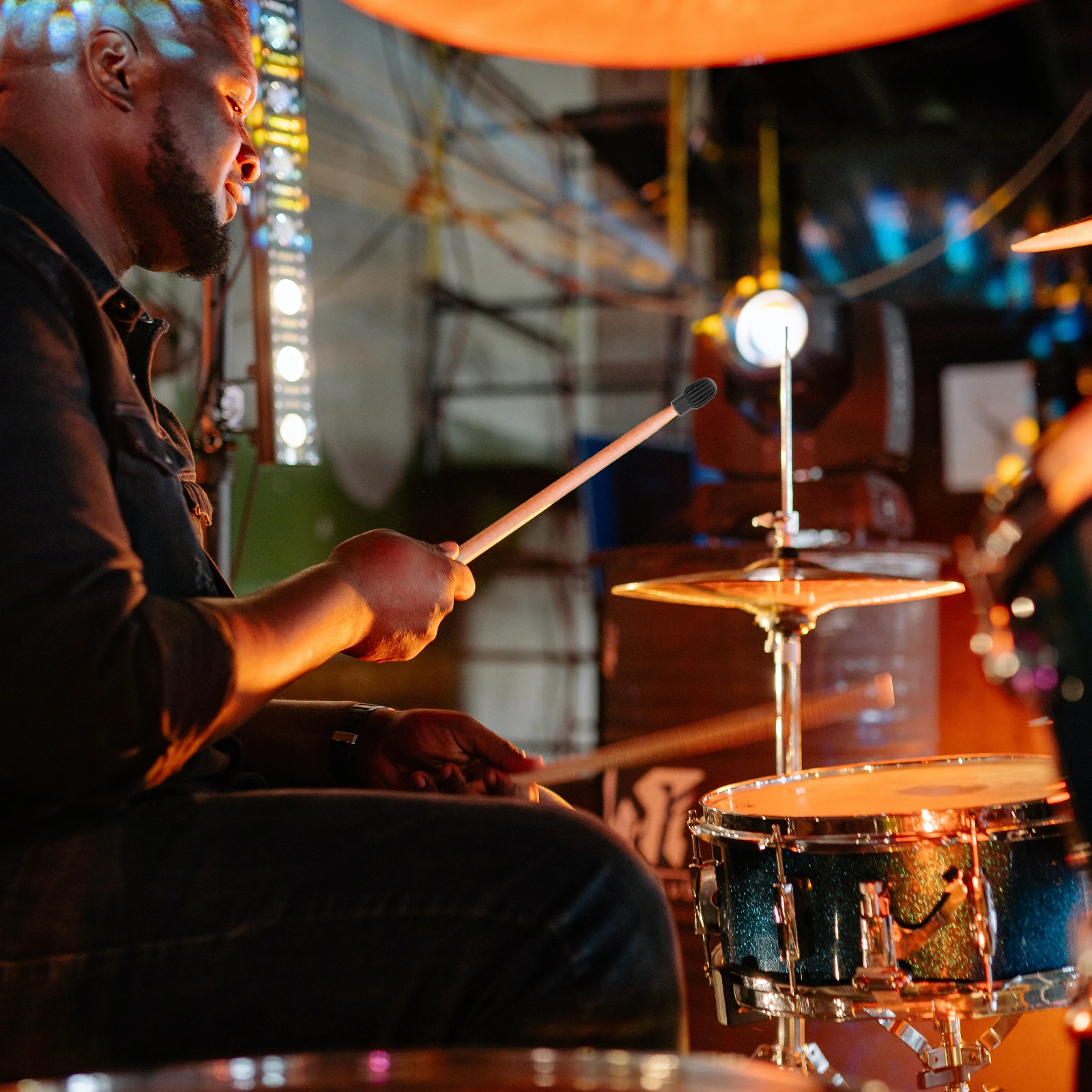 

4Pcs Silicone Drumstick Mute Covers Elastic Drum Practice Stick Protectors Noise Reduction Supplies