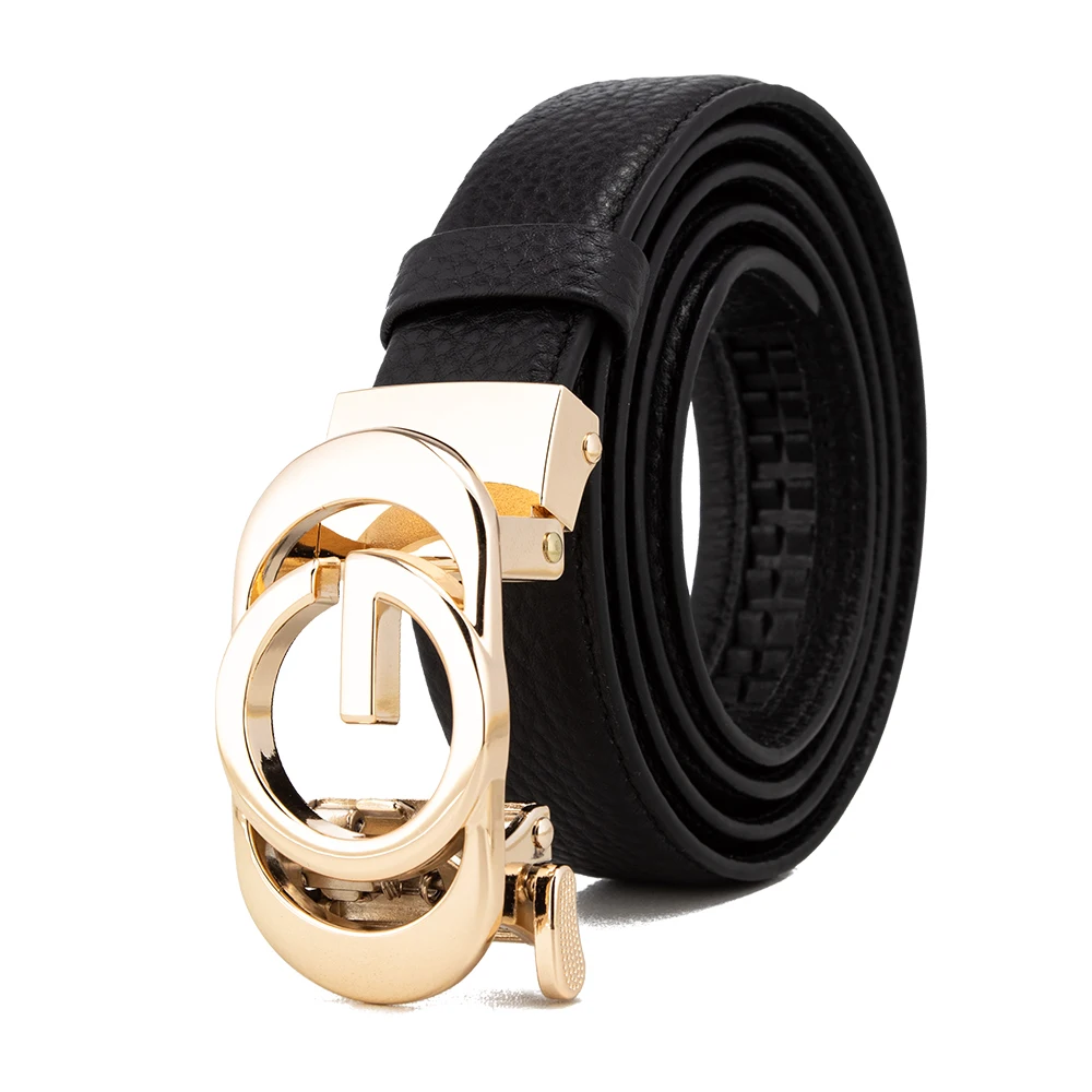 

2024 Trend GG Belts for Women Male Luxury Designer Genuine Leather Belt for Jeans Gold-Toned Automatical Buckle Dress Accessory