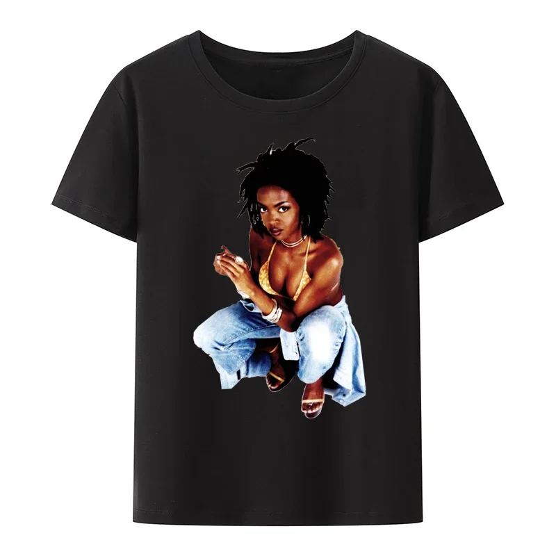 Fashion The Fugees Lauryn Hill Wyclef Print Tshirt Women Men Summer Shirt Casual Comfort Short-sleev Streetwear Tee Unique Tops