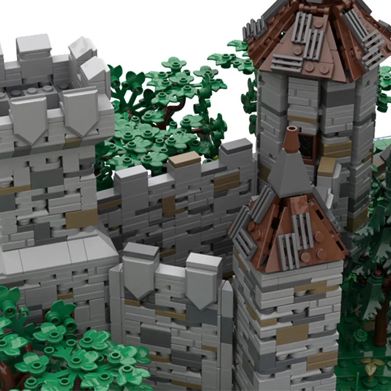 8248 stuks |   MOC Middeleeuws kasteeleiland |   Modulair middeleeuws kasteel op eiland |   Modelbouwstenen |   Verjaardag speelgoed cadeau