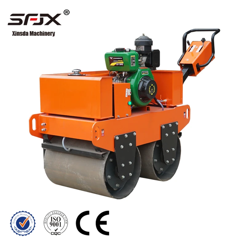 VR600B Asphalt mini Road Roller Compactor Small Road Roller Machine engine