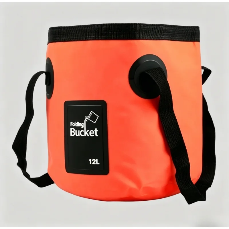 

12L Space Saving Foldable Water Bucket Portable Collapsible Basin for Camping Car Washing Outdoor Travel Use