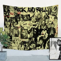 Rock Band Hip Hop Reggae Music Poster Cloth Flags Wall Stickers Hanging paintings Billiards Hall Studio Theme Home Decor D4