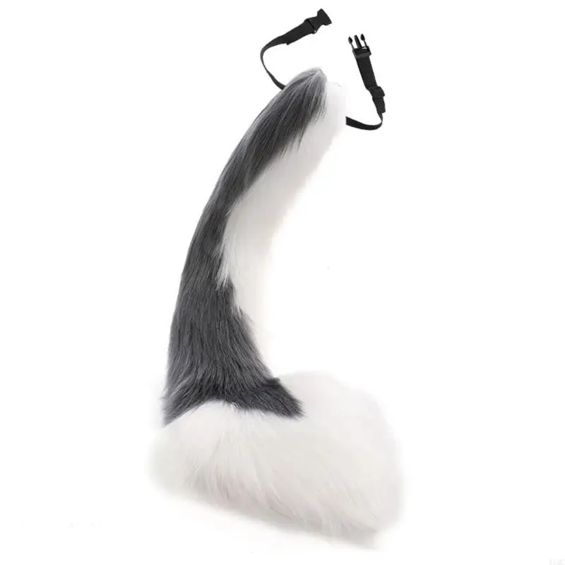 Plush Halloween Cosplay Accessories Long Tail Adjustable Halloween Animal 