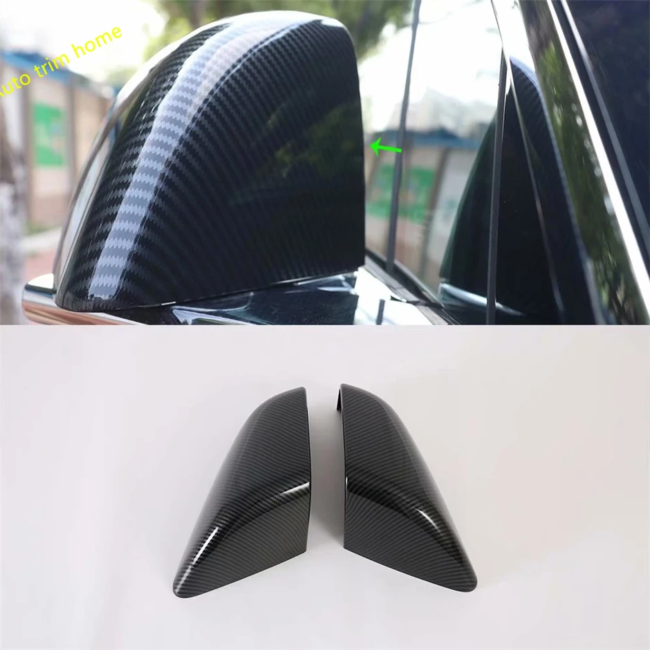 

Car Accessories Door Wing Rearview Mirror Case Cap Decor Cover Trim For Tesla Model X 2017 - 2020 ABS Chrome / Carbon Fiber Look