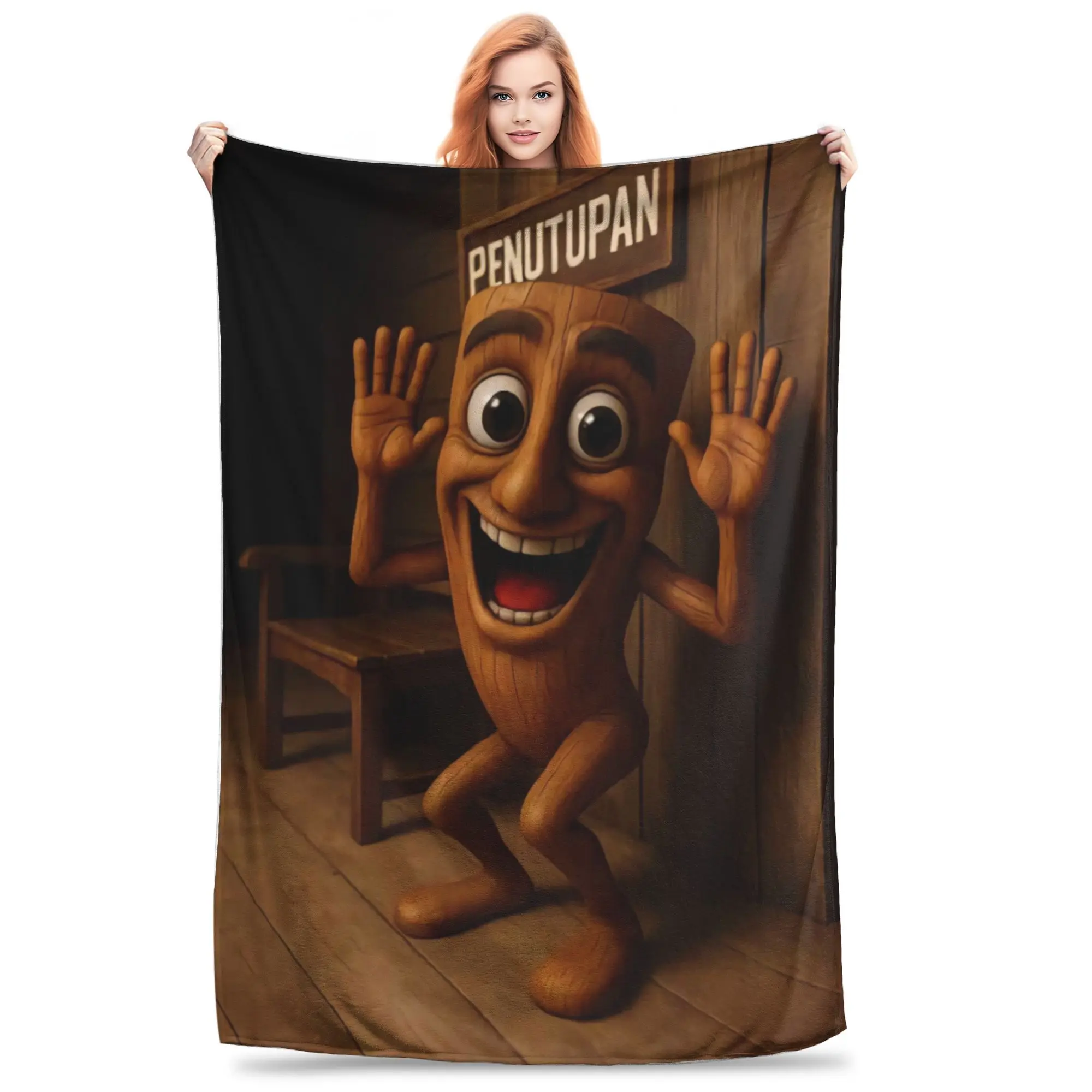 Tung Tung Tung Sahur Blanket Quality Soft Warm  Throw Blanket Spring Kids Home Decor Print Bedspread