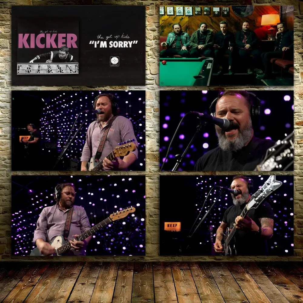 

THE GET UP K-KIDS Rock Flags 3x5 Ft custom Banner for Garage Door room decor Wall Out Decoration With Metal buckle