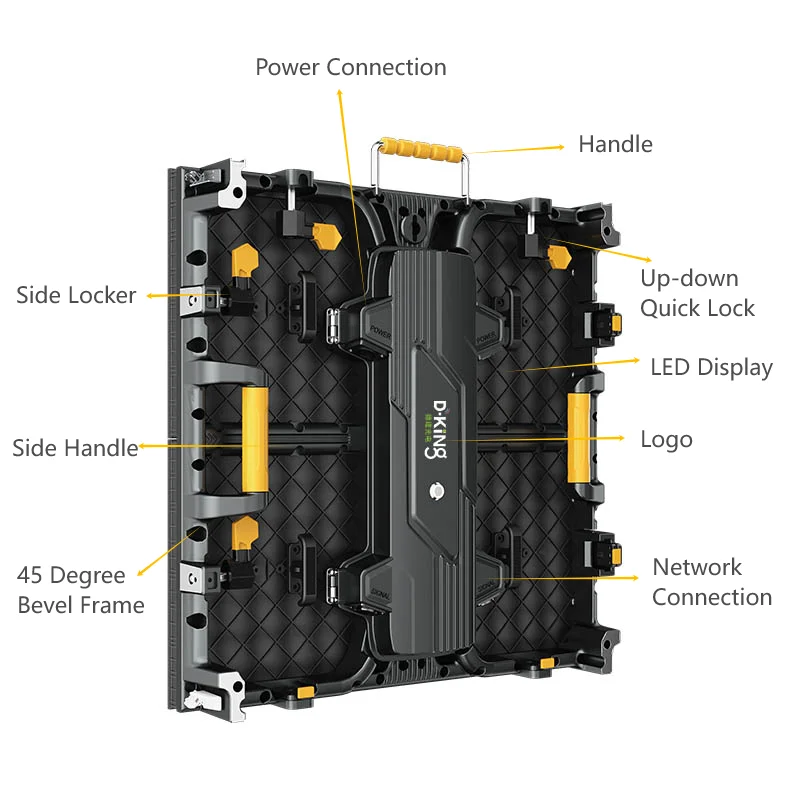 Indoor Quick Installation P2.604 7680Hz High Refresh Stage Background LED Video Screen Display